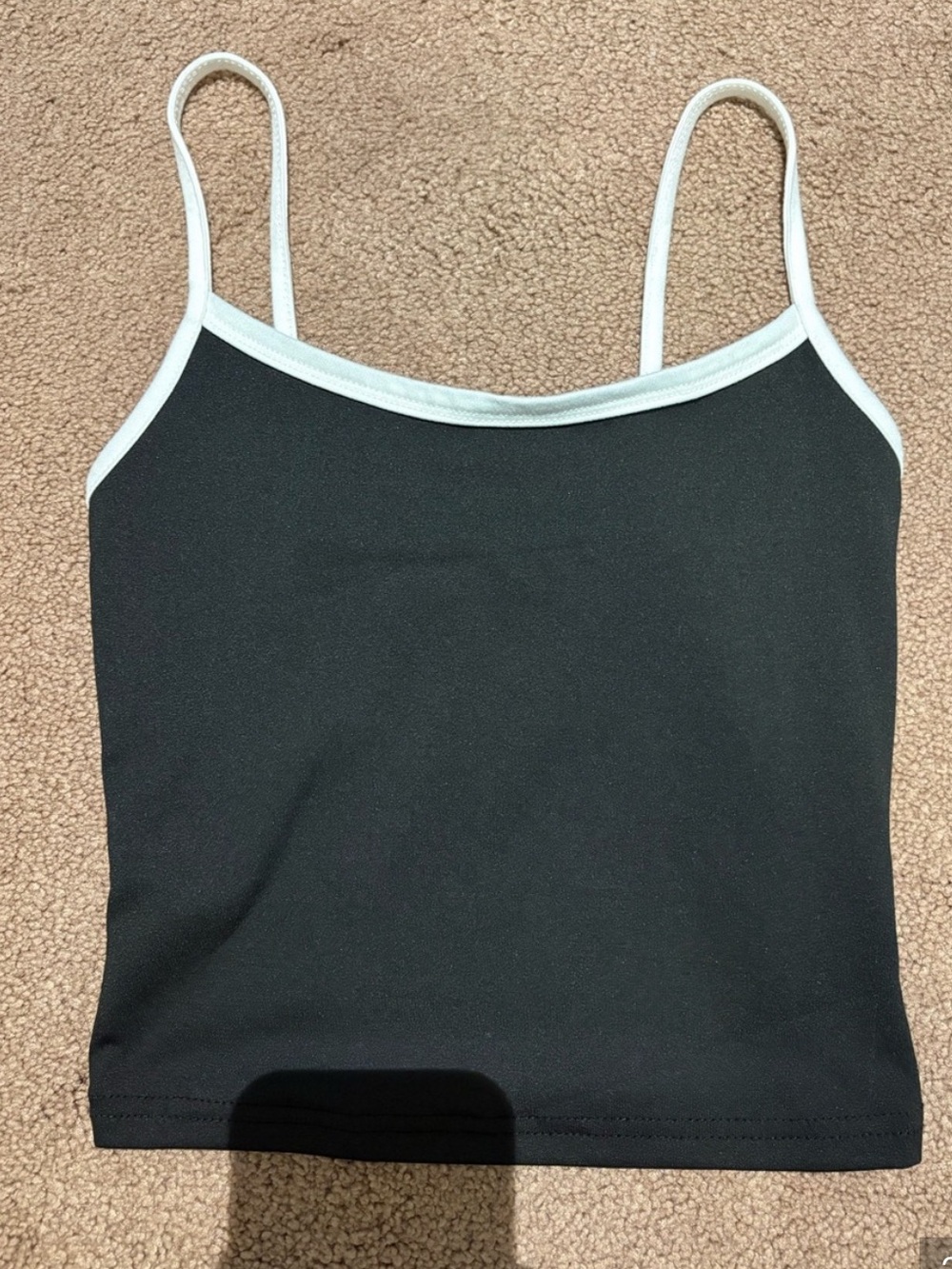 3 for $14 SHEIN Black Cami with White Contrast Trim size xs